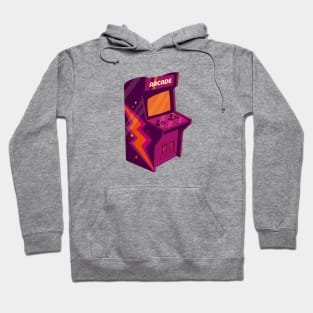 Cool Retro Arcade Machine with Funky 70s Graphics Hoodie